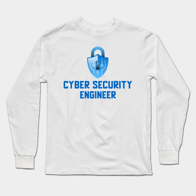 Cyber Security Engineer - Blue Long Sleeve T-Shirt by Cyber Club Tees